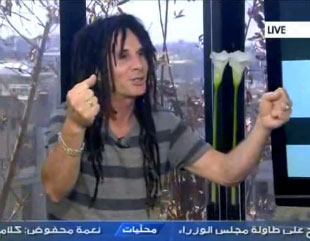 David on MTV, OTV and Sat- 7 in Beirut, Lebanon