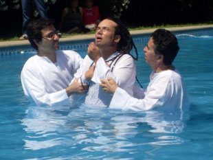 Cocke’s water baptism in 2009