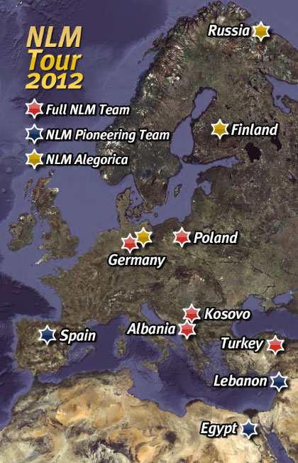 NLM Tour 2012 map