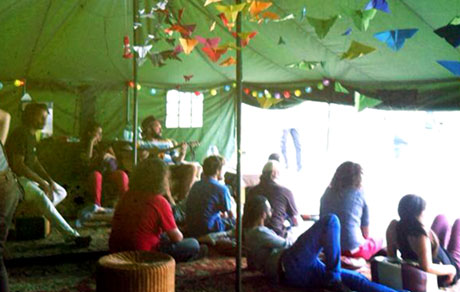 SMS tea tent in Dresden